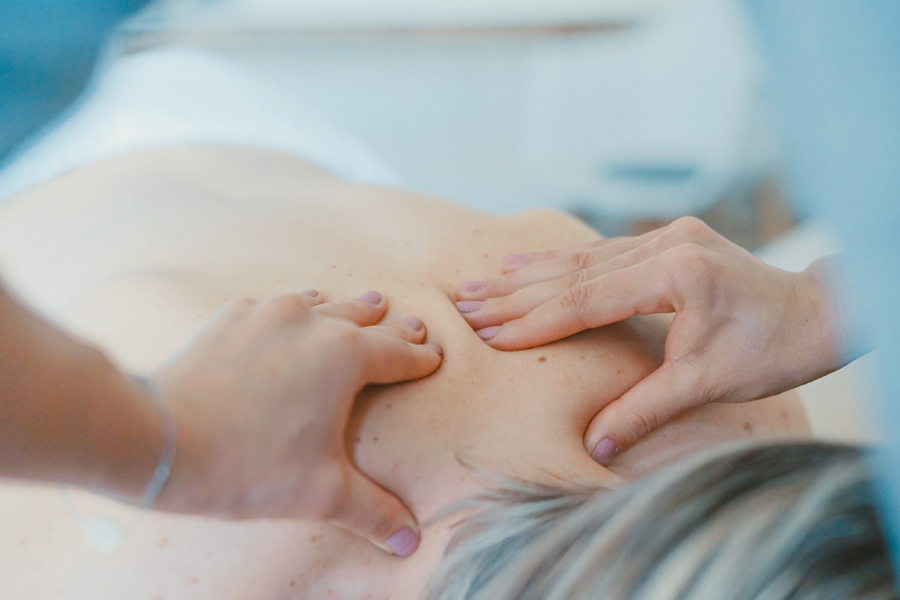 Massage therapy for neck and shoulders at Massage Buddah in Denver, Colorado